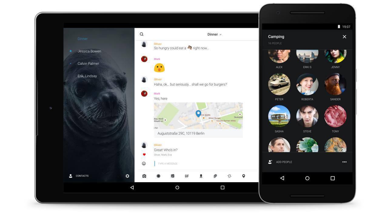 L’app di chat Wire mantiene un elenco di tutti i profili contattati, ma non è un problema grave