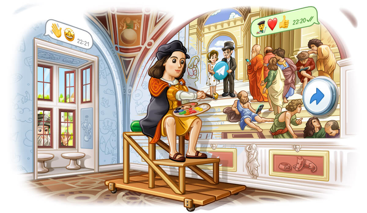Telegram 5.3 lancia i Background 2.0 e Instant View 2.0: tutte le novità del concorso ufficiale di Telegram